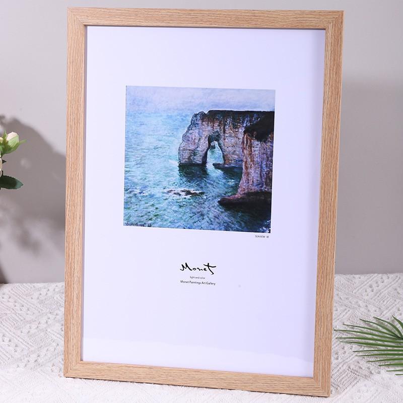 Modern Minimalist Wooden Picture Frame Wall Mount Tabletop Photo Display Multi Size