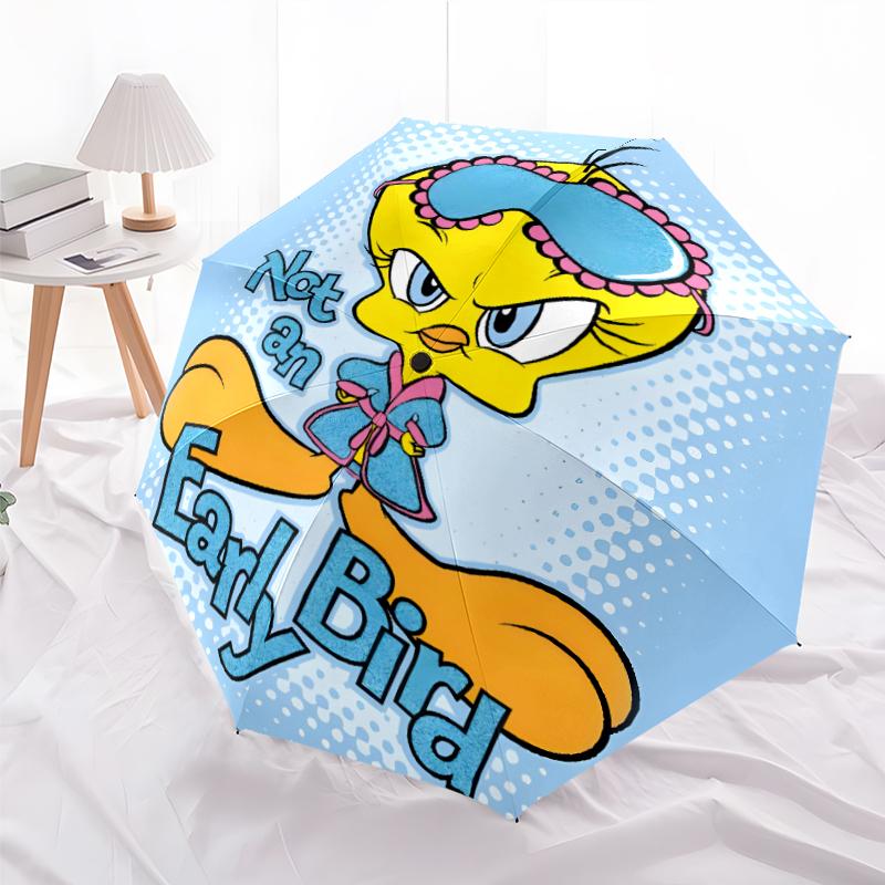 1pc Tweety3 Umbrella, Sun Protection, And UV Shielding. It Has Eight Sturdy Ribs for Outdoor Use And Perfect Gift