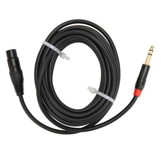 

Микрофонный кабель 8 м XLR Female на 6,35 мм TRS сбалансированный сигнальный соединительный кабель микрофонный шнур для электрогитары