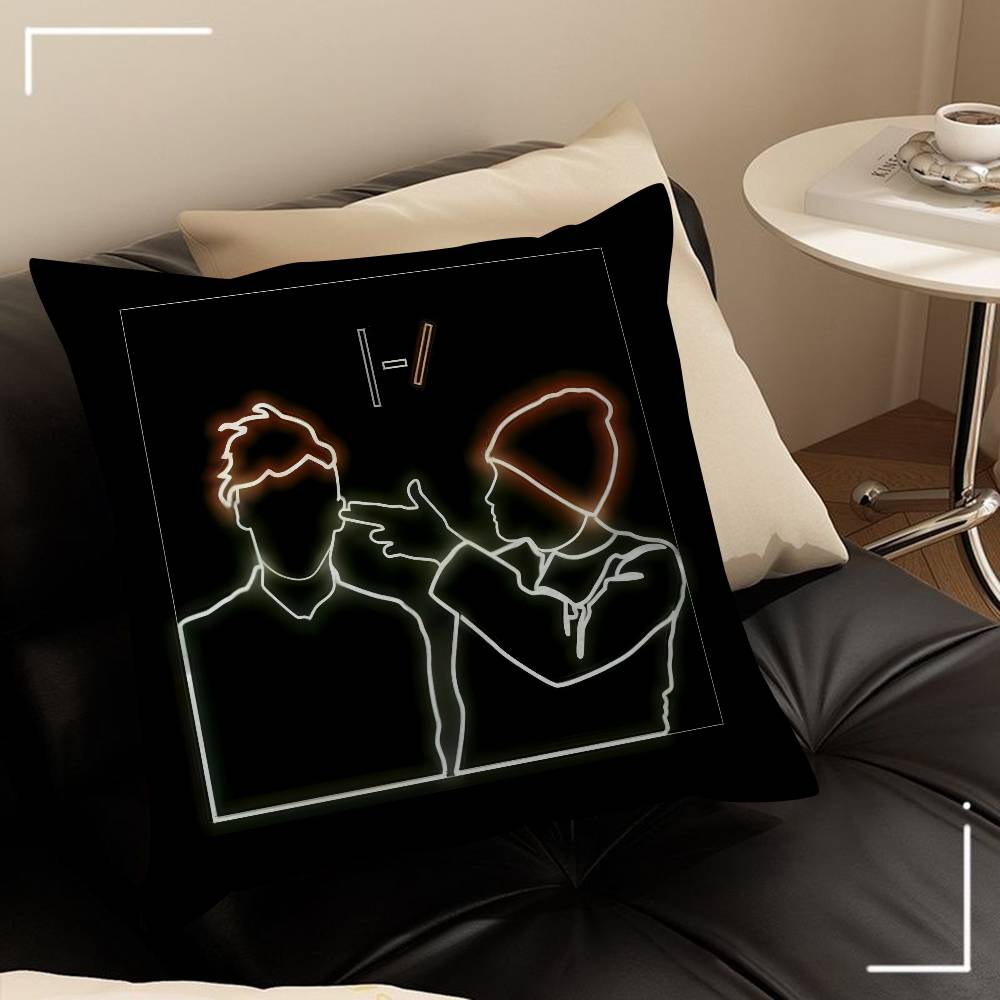 Popular T-Twenty One Pilot Band Pillow Gifts Home Office Furnishings Bedroom Sofa Car Cushion Cover Case 45X45Cm