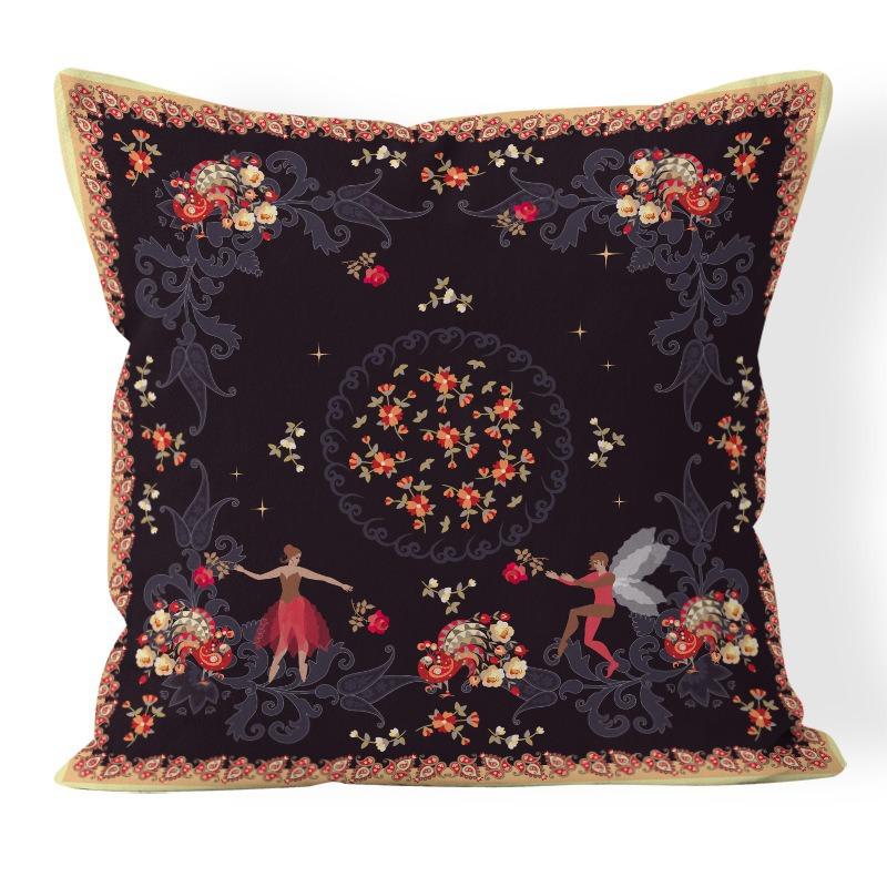 Bohemian Retro Style Decorative Car Cushion Office Bedroom Living Room Sofa Cushion Pillow Cover