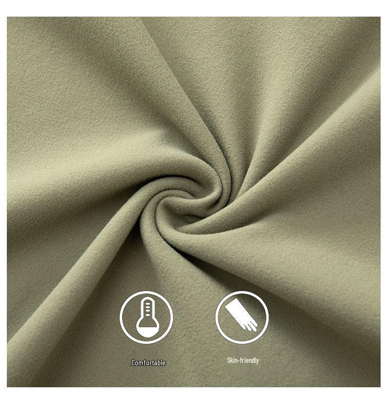 Bird House Style Men's Autumn/Winter Long Sleeve Round Neck Half-Zip Sweatshirt, Elastic and Warm for Outdoor Sports