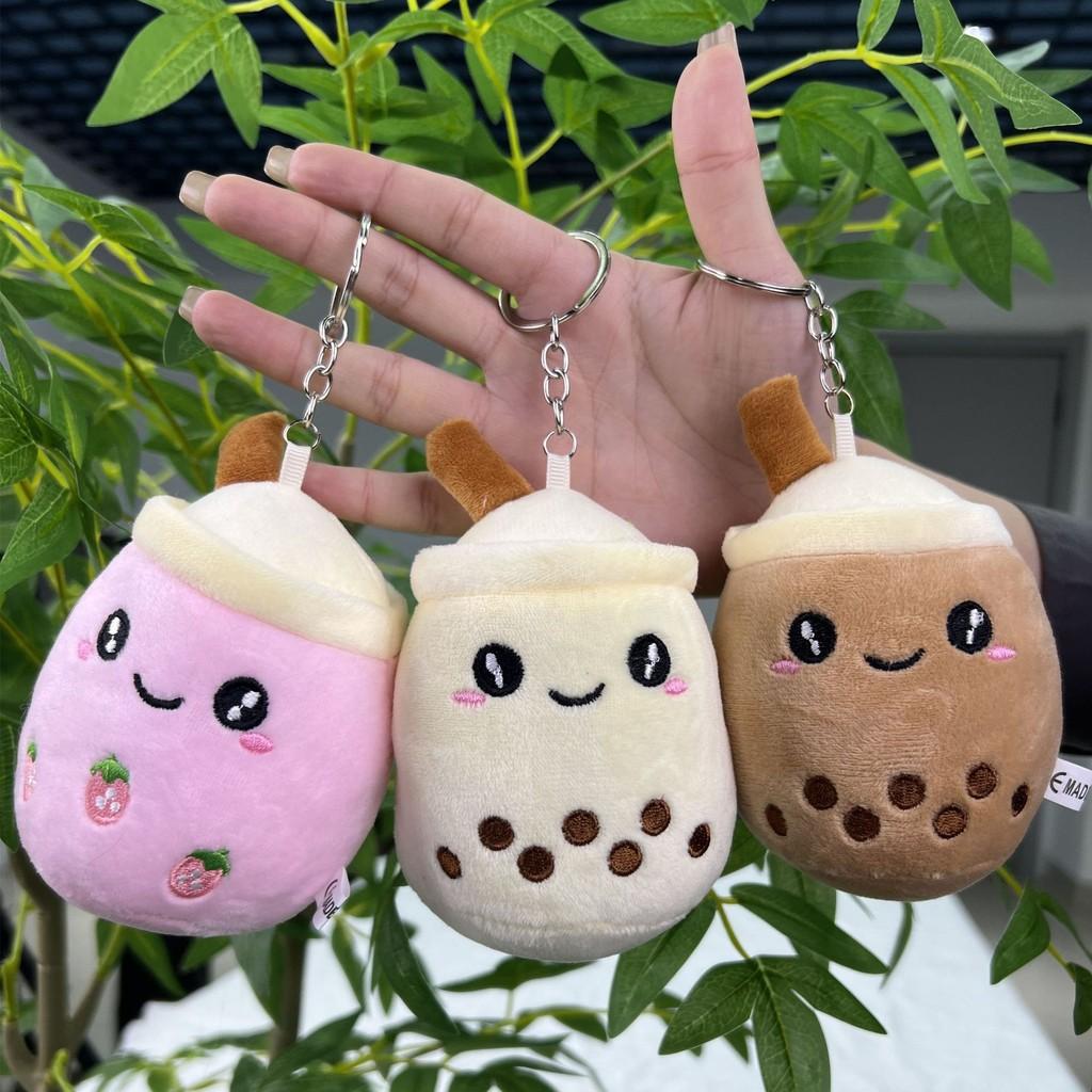 Milk Tea Unique Cup Plush Keychain Soft Toy Gift Colorful Enthusiasts Variants