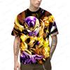 Anime Men's Streetwear Dragon Ball T-Shirt Goku Super Saiya Clothing Tops Children's Harajuku Style Shirts 2024 Trend