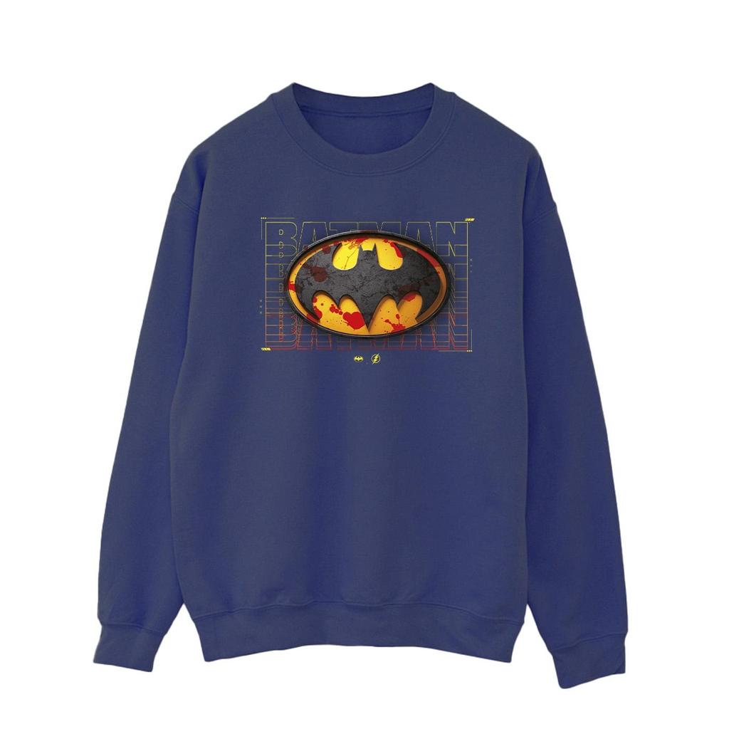 DC Comics Mens The Flash Batman Red Splatter Sweatshirt