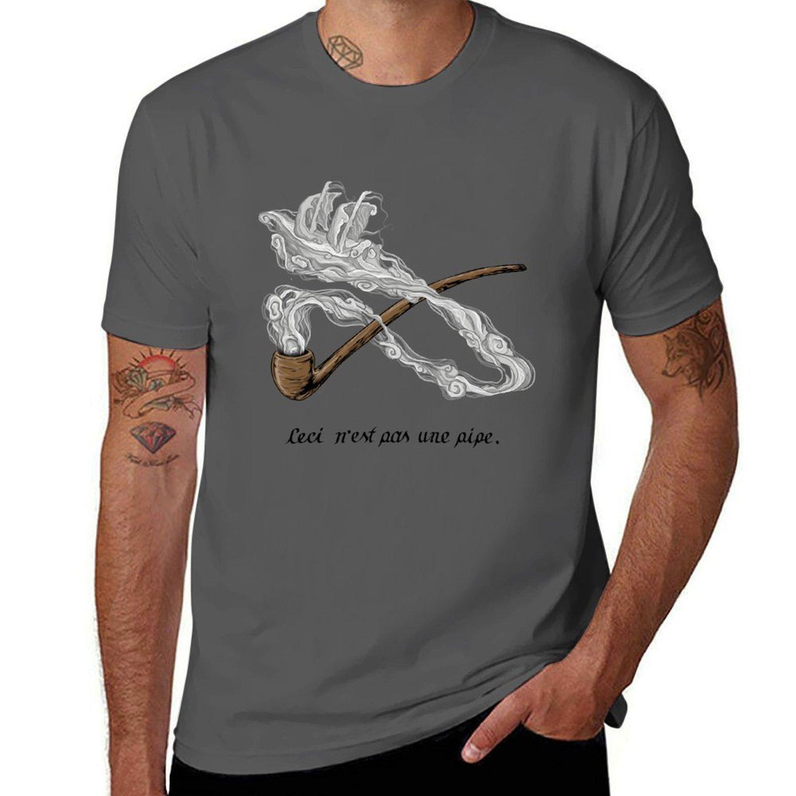 

ceci nest pas une pipe TShirt Big and Tall Crew Neck Tee 4XL