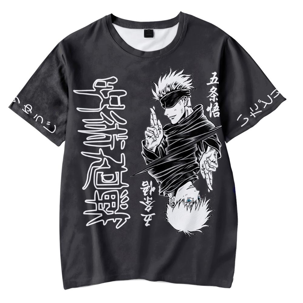 Jujutsu Kaisen Anime Tshirt Summer Short Sleeve Tee Shirt Cartoon T Shirt Casual Fitness Tops