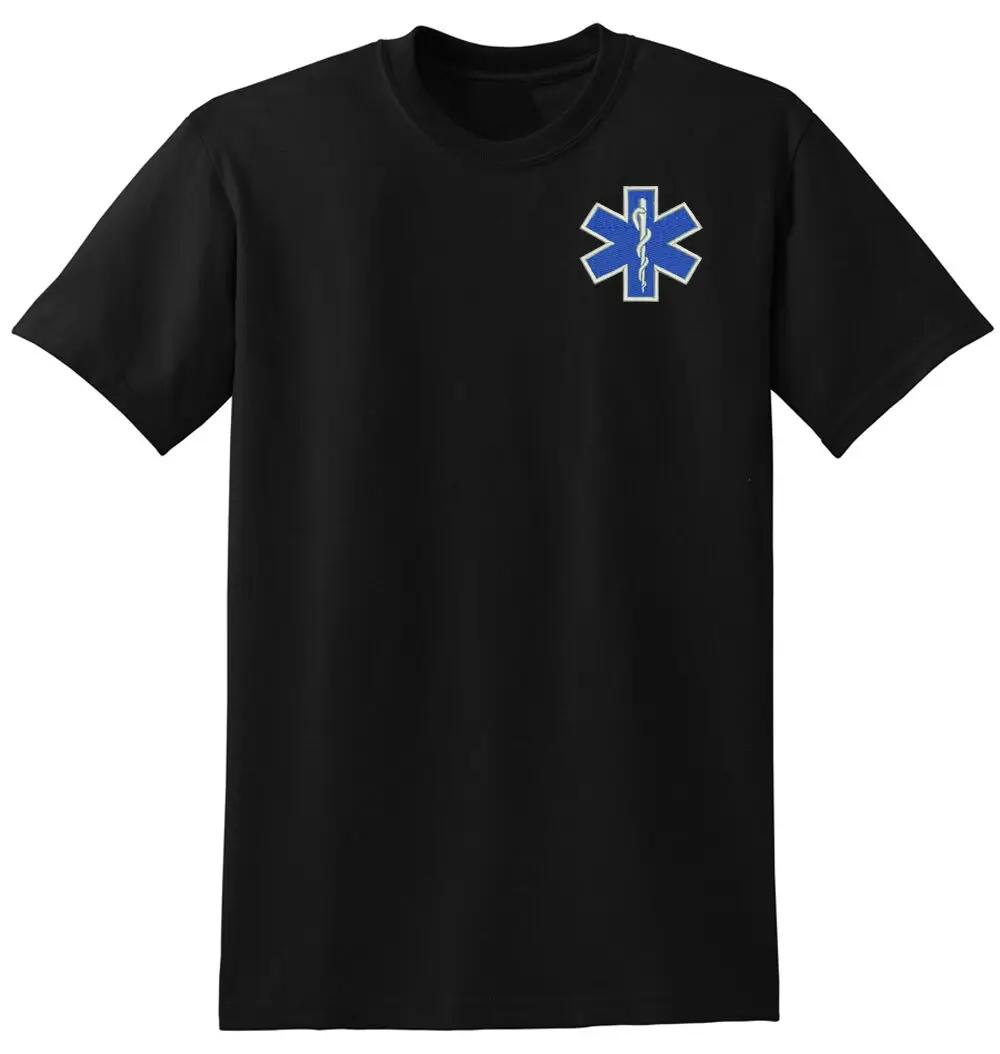 EMT EMS Emergency Medical Services Paramedic ROUND TSHIRT T SHIRT BLACK S