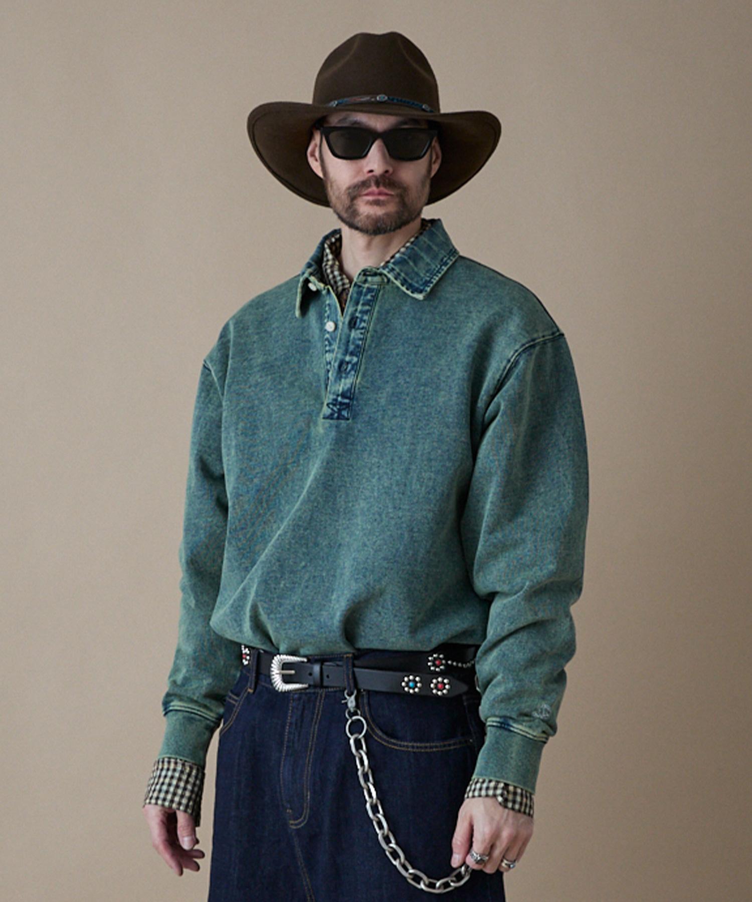 Penfield [Trailwear] Faded Indigo Rugby Shirt Indigo_Fr1Kt81U Indigo/Xl