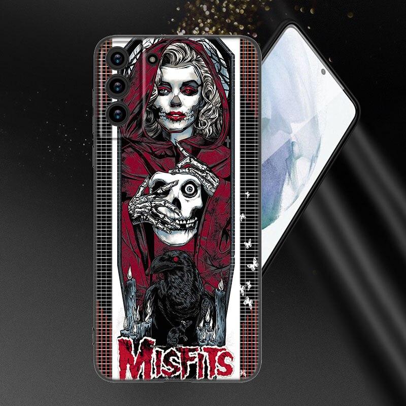 The Misfits Glenn Danzig Phone Case For Samsung Galaxy S20 S21 FE S22 Ultra S10 Lite S10E S9 S8 Plus S7 Edge Soft Black Cover