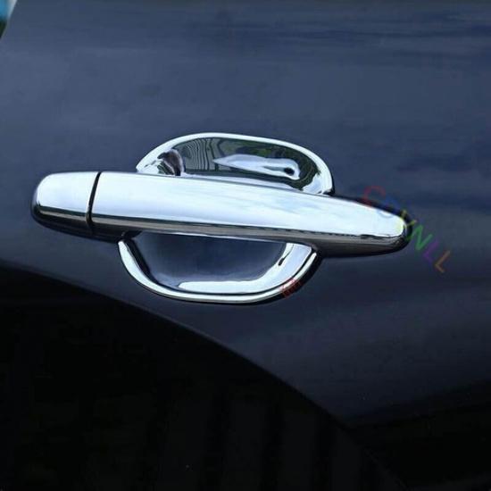Fit For Toyota Highlander 2009-2014 Silver Outside Side Door Bowl Cup Cover Trim