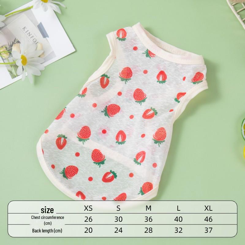 Pet Summer Vest: Lightweight Sun Protection Shirt for Small Dogs and Cats, Perfect for Spring and Summer Wear.