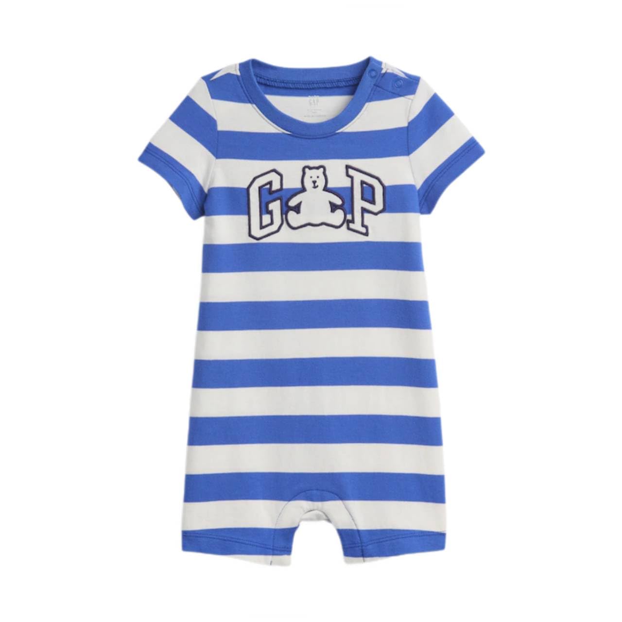 

GAP babyGap Детское боди Органический GAP Боди Ромперы, Одежда, Новорожденный, Комбинезоны, Рубашка, Хлопок, Логотип, (Синий, 60см) синий
