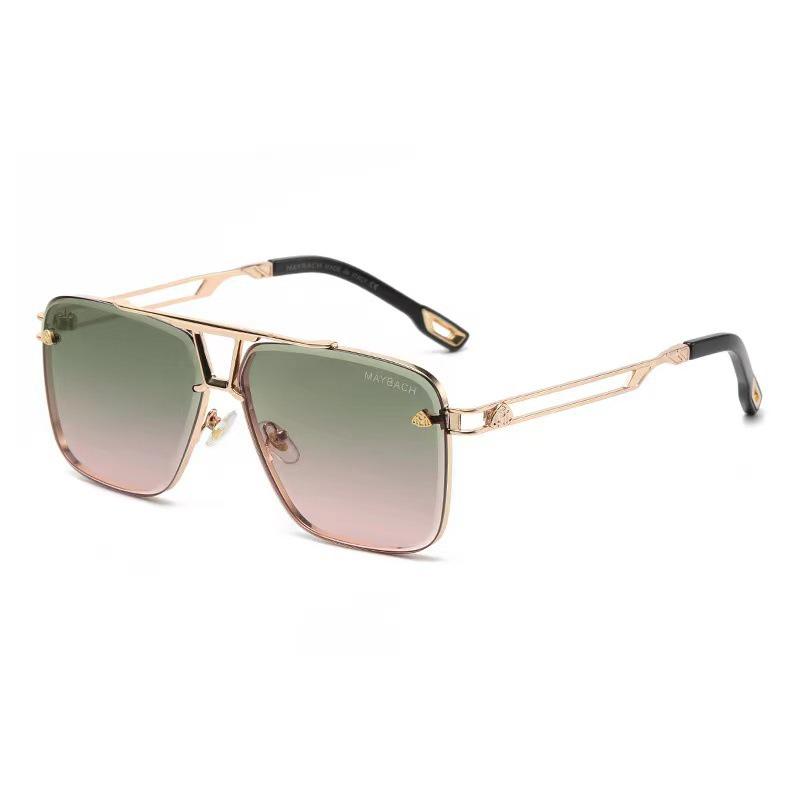 Cross-Border Maybach Men's Sunglasses - Stylish European & American Large Frame Driving Glasses