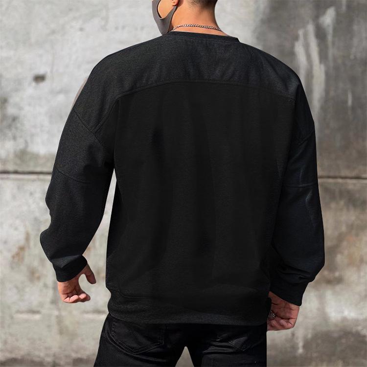 Men's Korean Style Autumn Sweatshirt - Youth Round Neck, Plus Size Casual Jacket