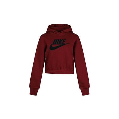 Sportswear Hooded Pullover Sweatshirt Women Tops Burgundy CJ2035-677