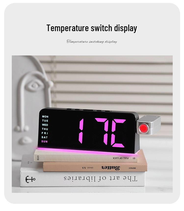 Cross-Border Bestseller: GH9019 LED Ambient Projection Alarm Clock