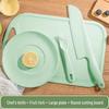 Available Kindergarten Plastic Kitchen & Fruit Knife Set for Kids - Includes Baby Fork & Vegetable Cutting Tools.