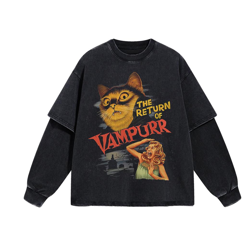 The Return Of Vampurr TShirt Men O Neck Cool Summer T Shirts Short Sleeve Tees Fashion Tops