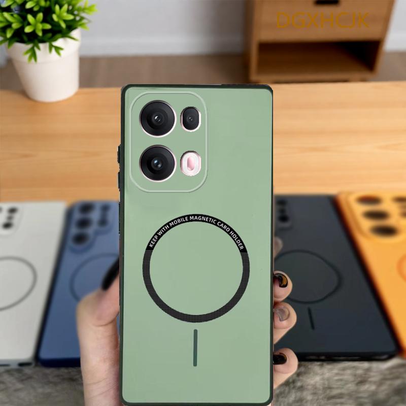 

For OPPO Reno 13 Case Oppo Reno 13 Pro Phone Case oppo Reno13 Reno13pro Cover Shookproof Color magnetic hard Silicone back cover OPPO Reno13 Pro