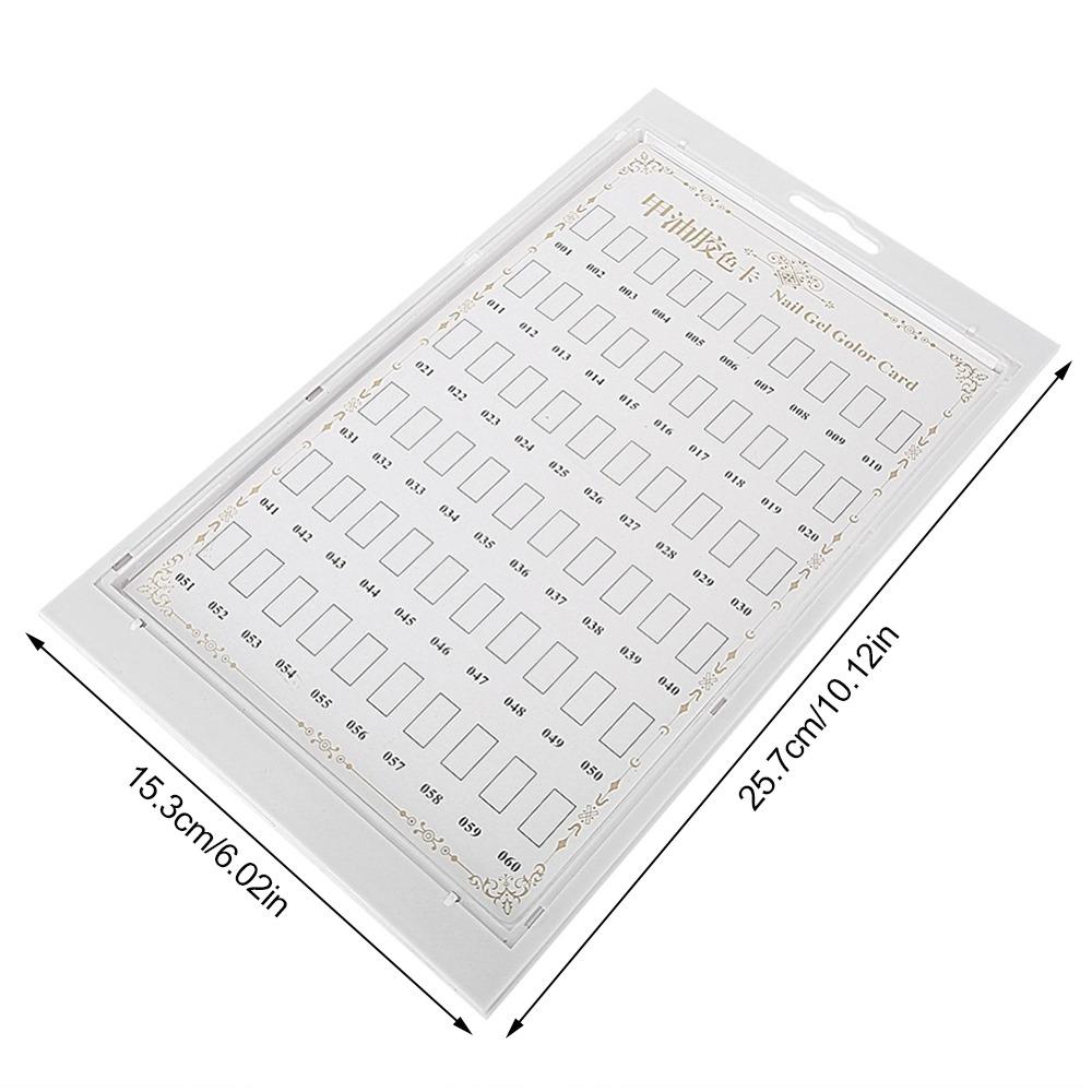 White Nail Gel Color Card Color Card Manicure Practice Board  Nail Art Works Showcase
