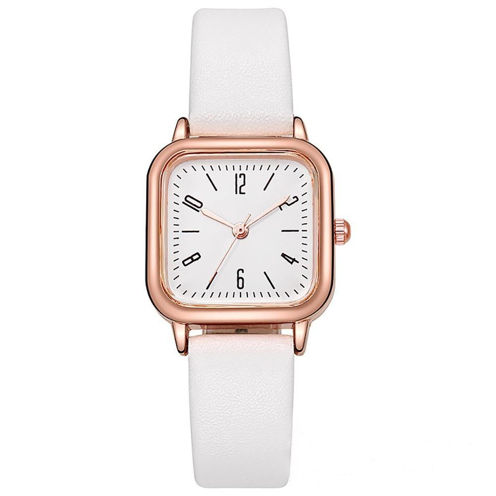 Casual Leather Strap Quartz Wristwatches Simplicity Square Quartz Watch Women's Watch  Women Gift
