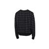 Puma Houndstooth Sport Running Casual Crew Neck Pullover Knit Sweatshirt Women Tops Black 597892-51