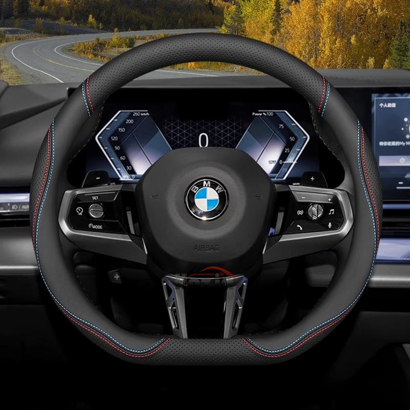 Leather Car Steering Wheel Cover for BMW x1 u11 X2 u10 x3 g45 x5 x6 x7 m4 320i ix1 g20 f70 i4 serie 1 2015 - 2023 2024 2025 2026