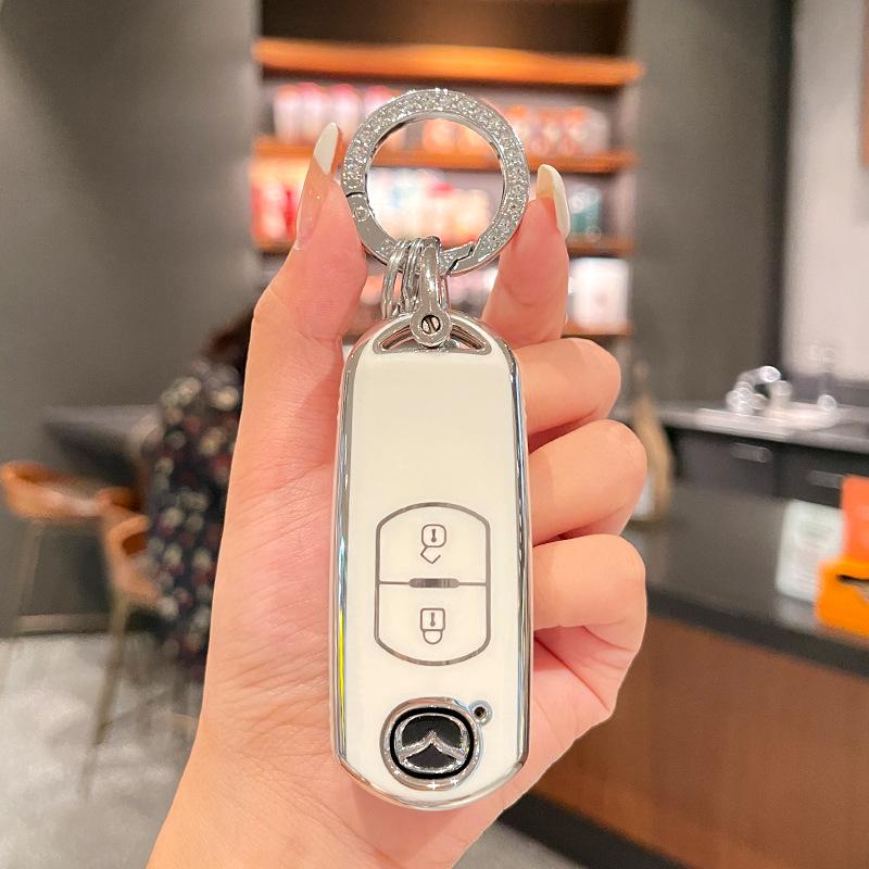 Mazda 3 Axela CX4/CX5 Atenza için TPU Elmas Anahtar Kılıfı