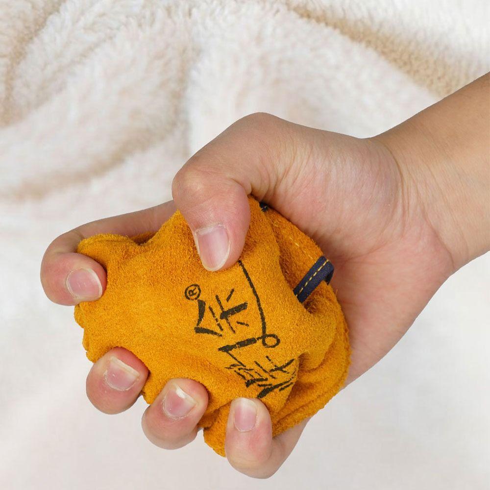 1 pár svařovacích rukavic z hovězí kůže zesílené pracovní bezpečnostní rukavice rukavice pro ochranu práce stavebnictví