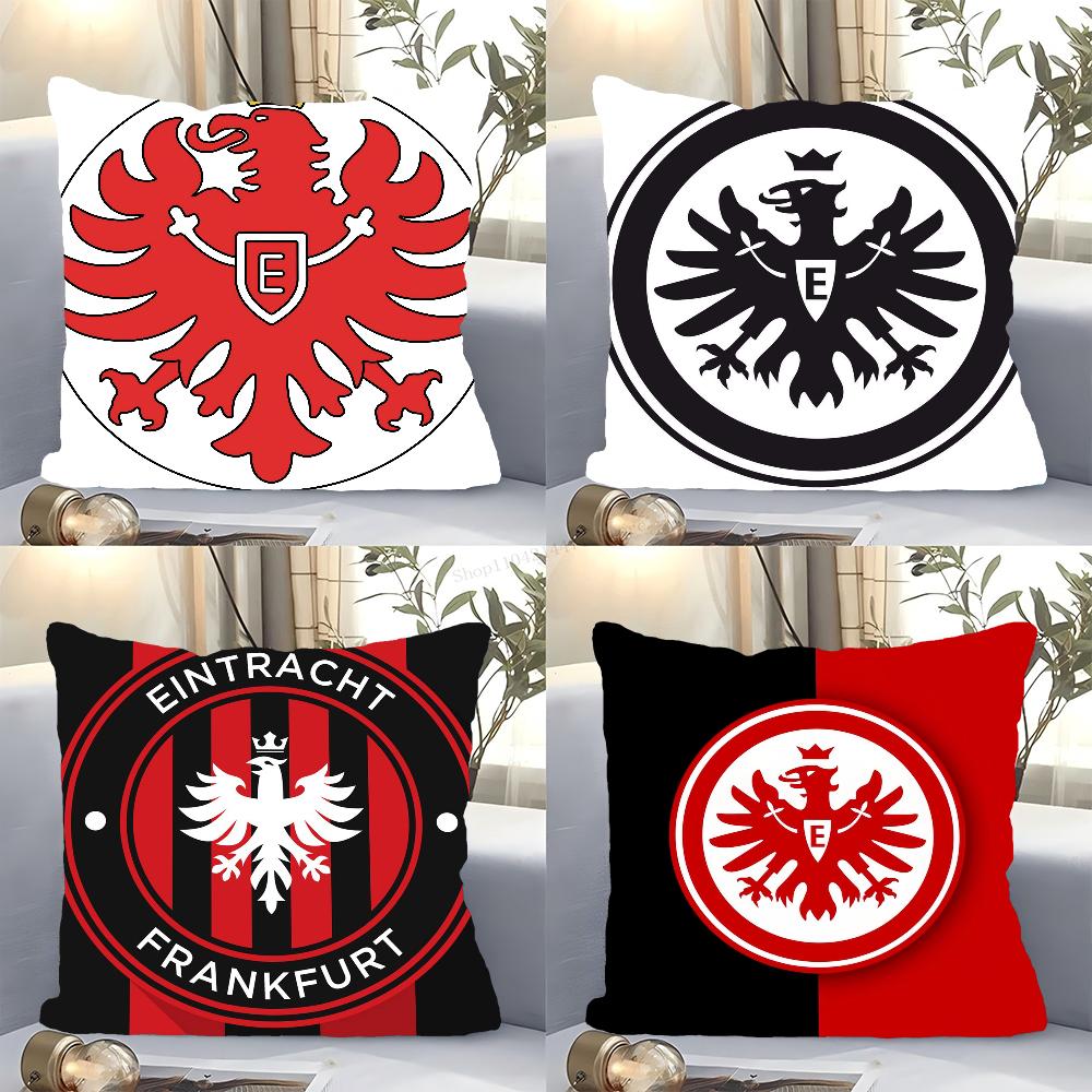 E-Eintracht-F-Frankfurt Pillow Case Square Pillow Bedroom Sofa Leisure Comfort Cushion Car Living Room Home Decoration 40X40