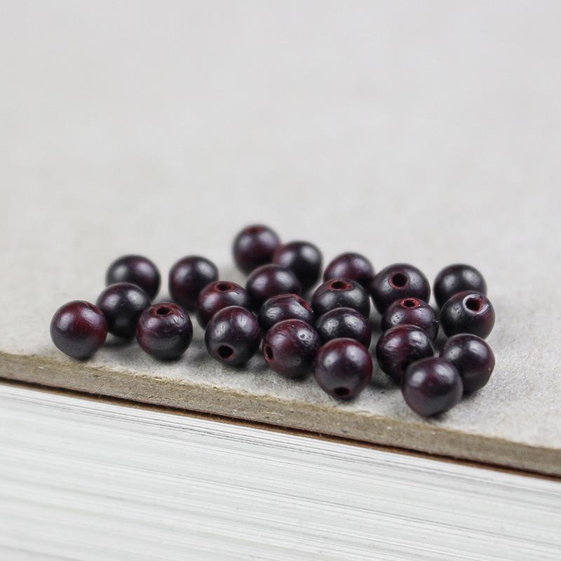 4mm Zambian Purple Sandalwood Beads for DIY Buddhist Bracelets Jewelry Accessories