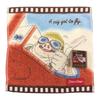 Marushin Mini Ghibli Porco from Film Antibacterial and Organic Birthday 1005048600 Towel, Porco, Handkerchief, Character, 100% Cotton, Odor-Resistant,