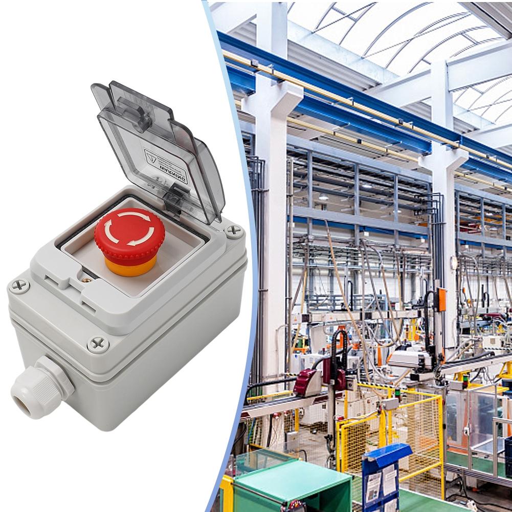 

Stop Button Box Waterproof With Box 130*80*100mm Button Emergency stop