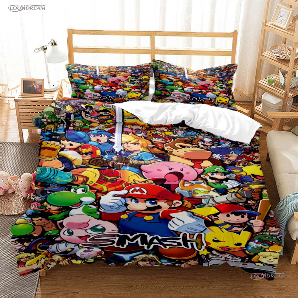 Lovely Carton Anime Al Season Soft Duvet Cover kawai Mai Beding set Premium Soft Comfortable Quilt Cover plus Pilowcase Single/Double/Quen/King
