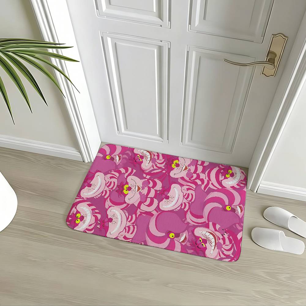 Anime C-cheshire Cat Carpet Bathroom Anti-slip Mat Door Mat Home Decoration Mat Entrance Door Mat Scratch-resistant Door Mat