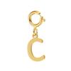 spring buckle Letter Charms Pendant initial charms pendant for Women Necklace earring Zircon keychain DIY accessories Wholesale