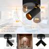 Wireless Spotlights Indoor with Remote Up,Lights Indoor Picture Light Dimmable Accent Uplighting,Battery Operated Spot Lights with 3 Color,Indoor