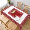 Merry Christmas Elk Rectangle Tablecloth Party Table Decor Winter Xmas Waterproof Tablecloth for Holiday Christmas Decorations