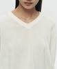 Hoite Niel Cotton V-Neck Knit (Off White)