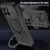 Solid Armor Shockproof Magnetic Case For Honor X7d X9d X9C Smart 400 Pro Magic 7 Lite Magic7 Car Holder Ring Stent Phone Cover