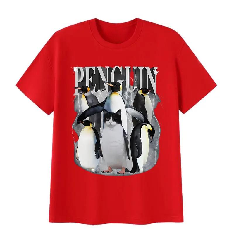 

Cute Penguin Funny Meme T Shirt Unisex Women Vintage Fashion High Quality Cotton Tshirts Tops Casual Clothing Short Sleeve Tshirt S