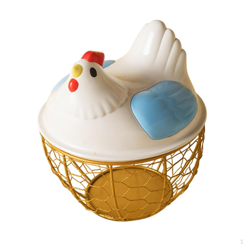 Chicken Egg Basket Countertop Collecting Holder Fresh for Kitchen