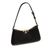 Tory Burch Eleanor Logo Metal Hardware Leather Shoulder Bag Women Bags Black 164762-001