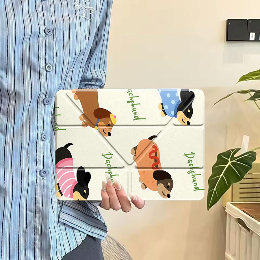 Tablet Case For iPad Mini 6 7 Air 4 5 M3 M2 1 2 M4 11inch Pro 11th 10th 9th 8th 7th 12.9inch Pro 2025 Holder Cover Cute Dog Cool