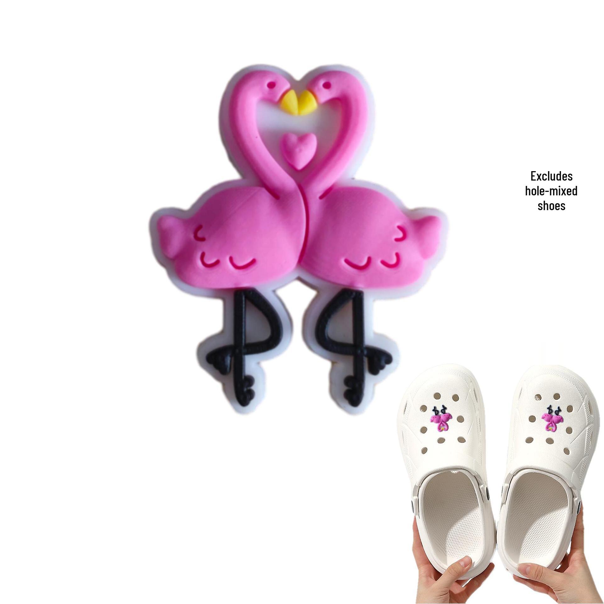 Valentine s Day PVC Shoe Buckle Decoration Set - 5 Detachable Cross-border Hot-Selling Styles for Hole Shoes
