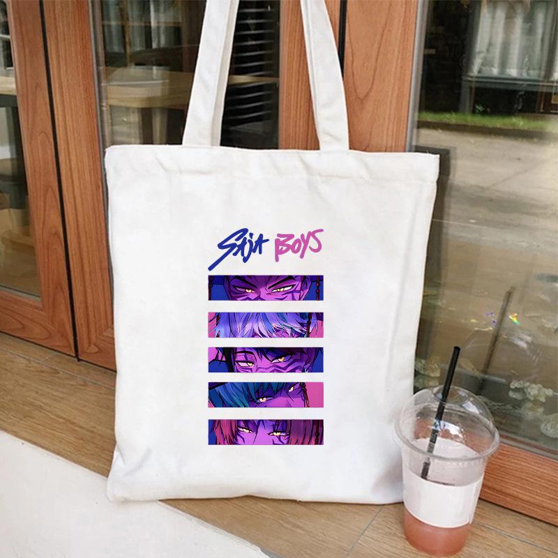 KPOP Demon Hunter Girl Group Saja Boys One-shoulder canvas bag female student daily shopping handbag