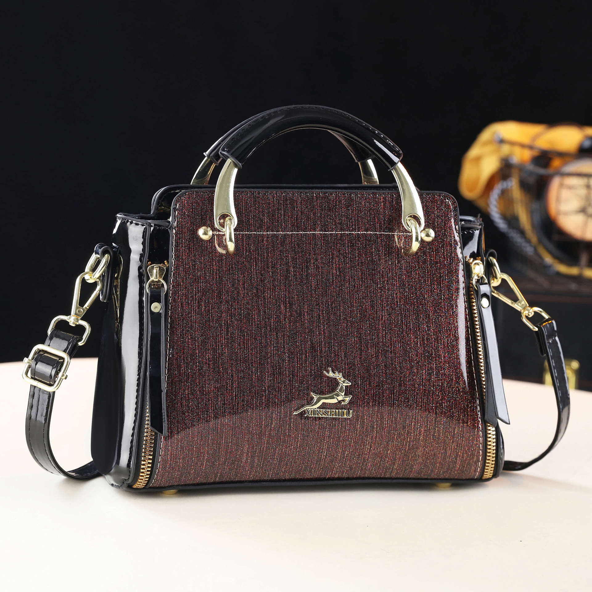 2026 New European And American Style Patent Leather Handbag For Women