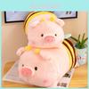 Adorable Honeybee Pig Plush Toy Soft And Cuddly Cartoon Animal Pillow Stuffed Piglet
