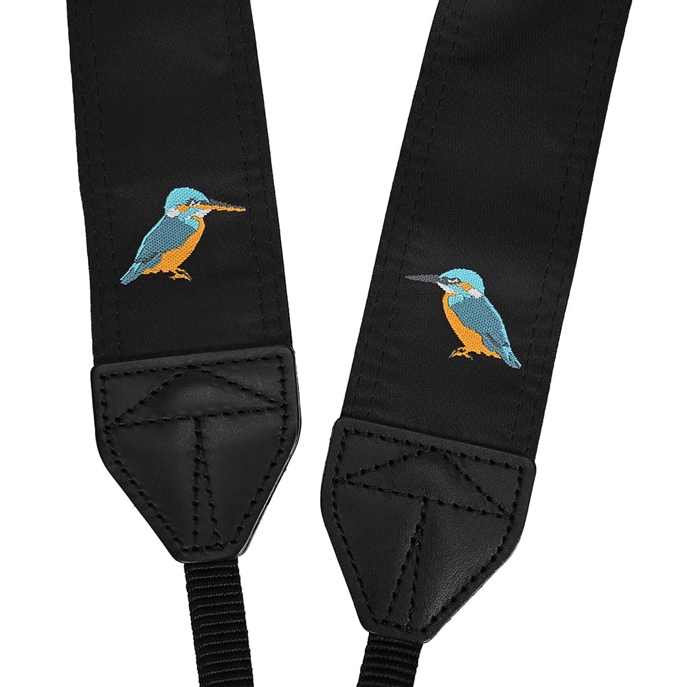 Nikon Camera Bird Strap Kingfisher Black (Wide)